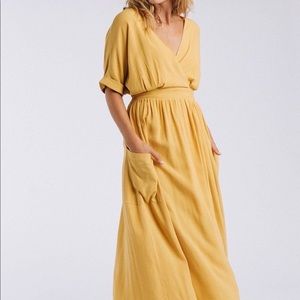 Clad and Cloth | Mod Ref | yellow wrap dress